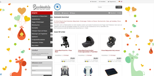 Screenshot der Shop-Webseite von Bambinokids