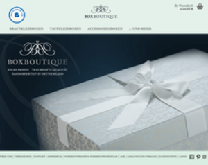Screenshot der Shop-Webseite von Box Boutique