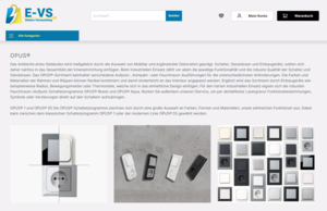 Screenshot der Shop-Webseite von Elektro-Versandshop