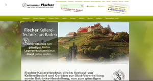 Screenshot der Shop-Webseite von Fischer-Lahr