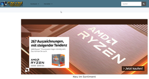 Screenshot der Shop-Webseite von ITNet4You!