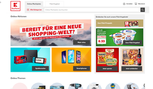 Screenshot der Shop-Webseite von Kaufland.de