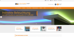 Screenshot der Shop-Webseite von LED-Studien