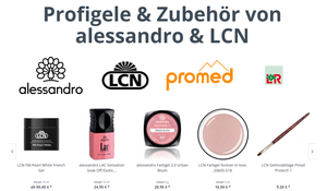 Screenshot der Shop-Webseite von Nagel-Gele.de