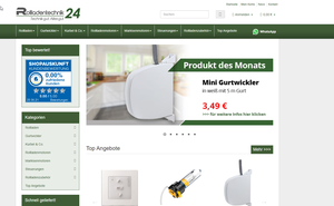 Screenshot der Shop-Webseite von Rollladentechnik24