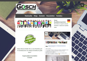 Screenshot der Shop-Webseite von goesch-shop.de
