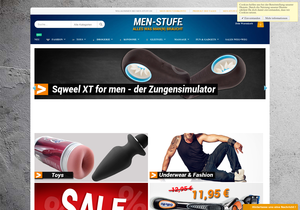 Screenshot der Shop-Webseite von Men-Stuff.de