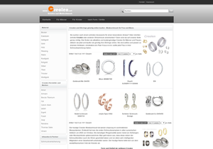 Screenshot der Shop-Webseite von creolen.net