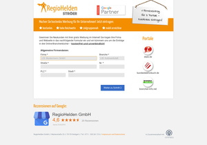 Screenshot der Shop-Webseite von RegioHelden.de