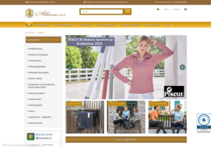 Screenshot der Shop-Webseite von albenisa.de
