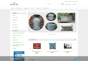 Screenshot der Shop-Webseite von gwenys-haus.de