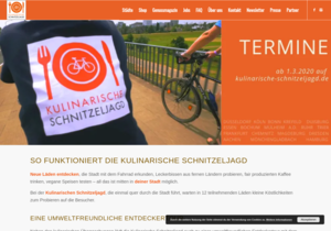 Screenshot der Shop-Webseite von kulinarische-schnitzeljagd.de