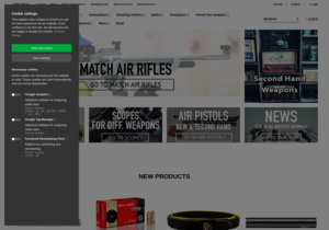 Screenshot der Shop-Webseite von buinger