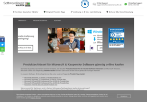 Screenshot der Shop-Webseite von Softwarelizenz-kaufen.de