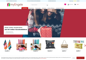 Screenshot der Shop-Webseite von myEngele