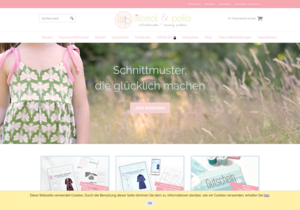 Screenshot der Shop-Webseite von lillesol & pelle