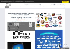 Screenshot der Shop-Webseite von Infuu