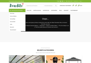 Screenshot der Shop-Webseite von bendiko.at
