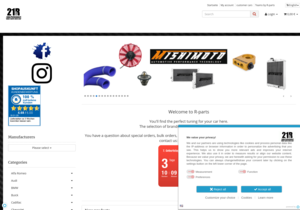 Screenshot der Shop-Webseite von R-parts