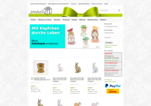 Screenshot der Shop-Webseite von presentis.de