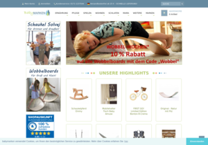 Screenshot der Shop-Webseite von babymarken
