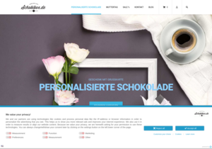 Screenshot der Shop-Webseite von Schokibox.de