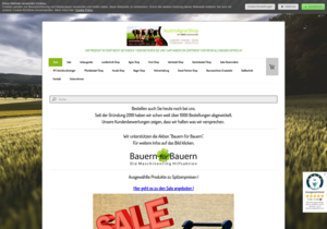 Screenshot der Shop-Webseite von AustroAgrarShop