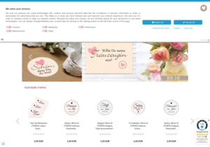 Screenshot der Shop-Webseite von lijelove