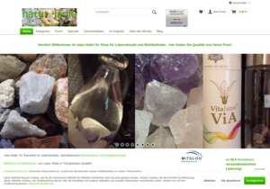 Screenshot der Shop-Webseite von natur-lädle