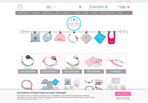 Screenshot der Shop-Webseite von Little-Kids