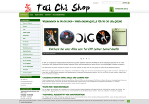 Screenshot der Shop-Webseite von TaiChi-Shop