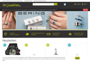 Screenshot der Shop-Webseite von ihrJuwelier24