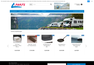 Screenshot der Shop-Webseite von L-Parts