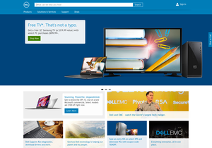 Screenshot der Shop-Webseite von DELL Computer GmbH