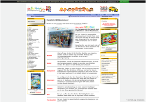 Screenshot der Shop-Webseite von Bellenhaus