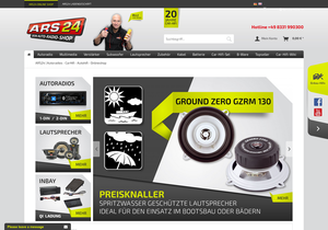 Screenshot der Shop-Webseite von Caraudio-Versand.de
