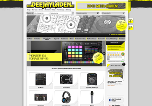 Screenshot der Shop-Webseite von Deejayladen