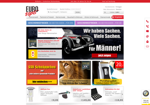 Screenshot der Shop-Webseite von Eurotops.de