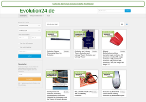Screenshot der Shop-Webseite von Evolution24.de