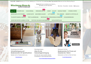 Screenshot der Shop-Webseite von wischmop-shop.de