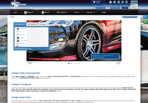 Screenshot der Shop-Webseite von WheelMachine GdbR