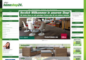 Screenshot der Shop-Webseite von my-homeshop24.de