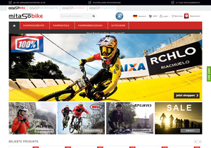Screenshot der Shop-Webseite von mitaso-bike.de