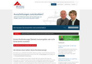 Screenshot der Shop-Webseite von Beneke Zweitmarkt AG