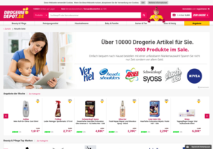 Screenshot der Shop-Webseite von drogeriedepot.de