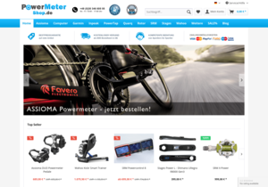 Screenshot der Shop-Webseite von PowermeterShop.de