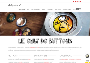 Screenshot der Shop-Webseite von dailybuttons