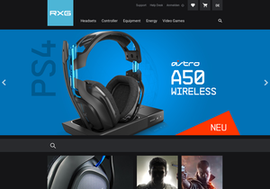 Screenshot der Shop-Webseite von roxxgames.de