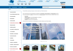 Screenshot der Shop-Webseite von Folienmarkt.de