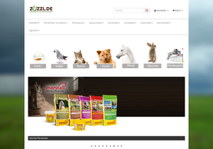Screenshot der Shop-Webseite von zuzzl.de
